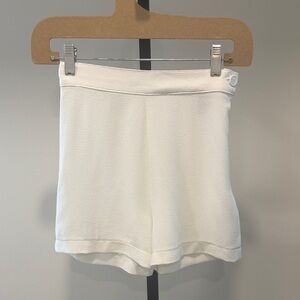 American Apparel White High Wasited Shorts